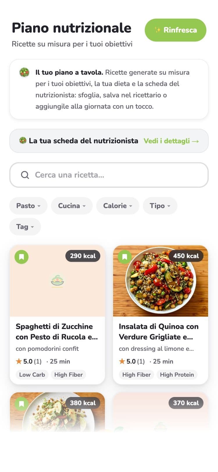 Ernährungsplan mit Rezepten