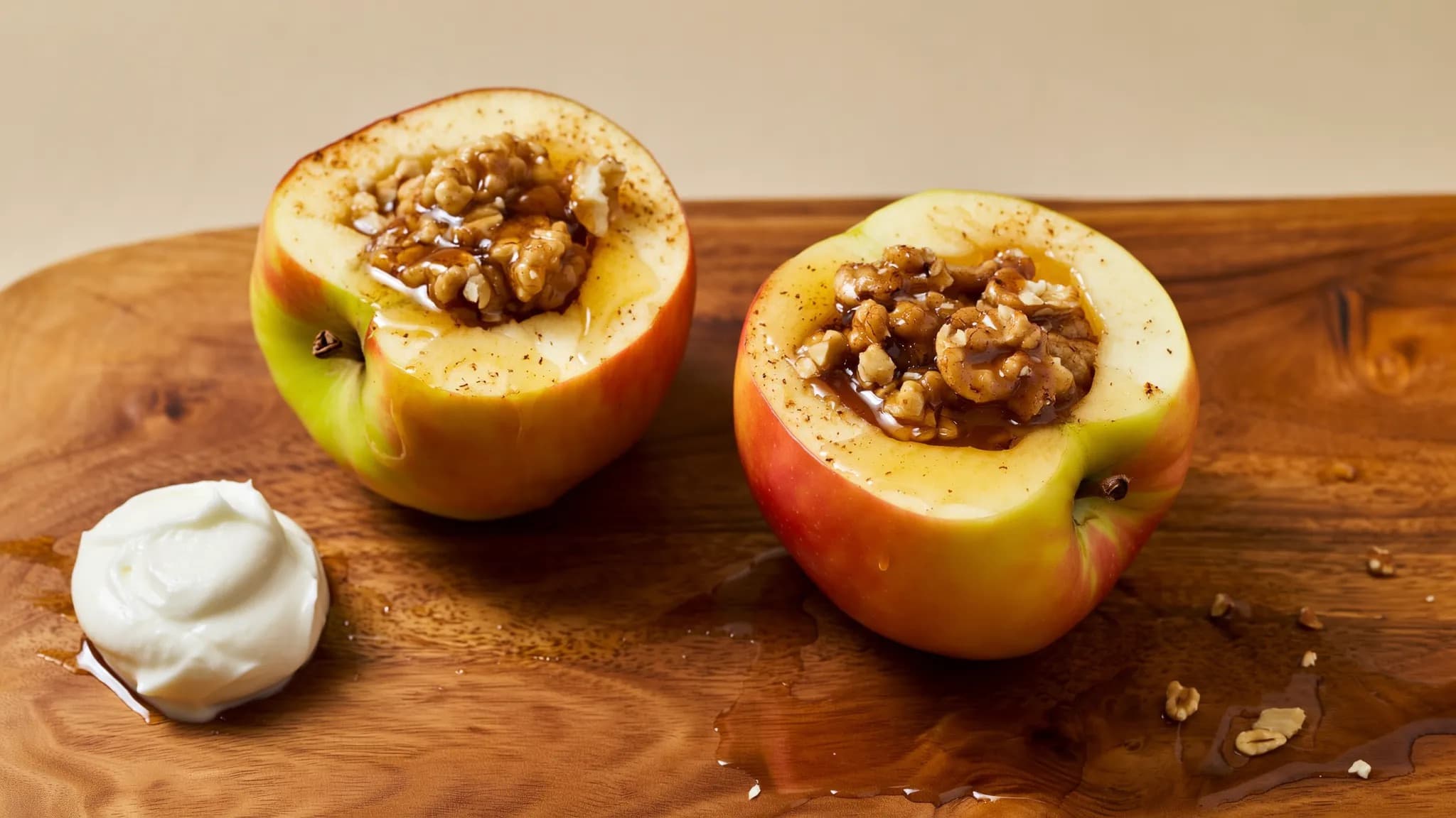 Baked Apples with Cinnamon and Walnuts