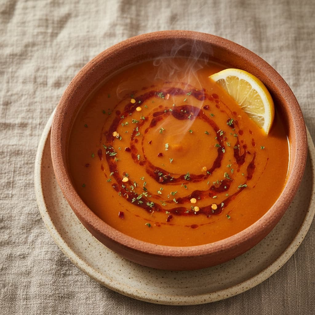 Turkish Red Lentil Soup (Mercimek Çorbası)