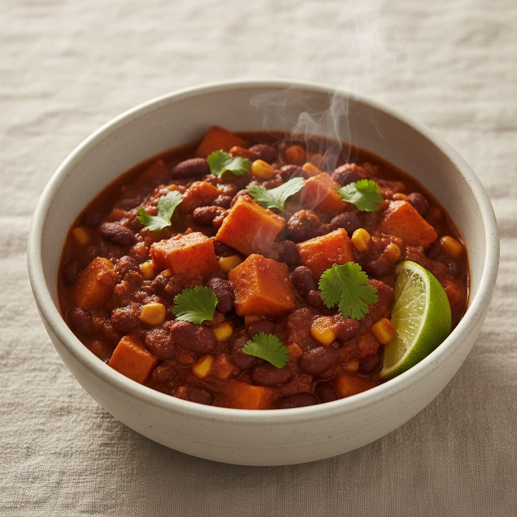 Black Bean and Sweet Potato Chili