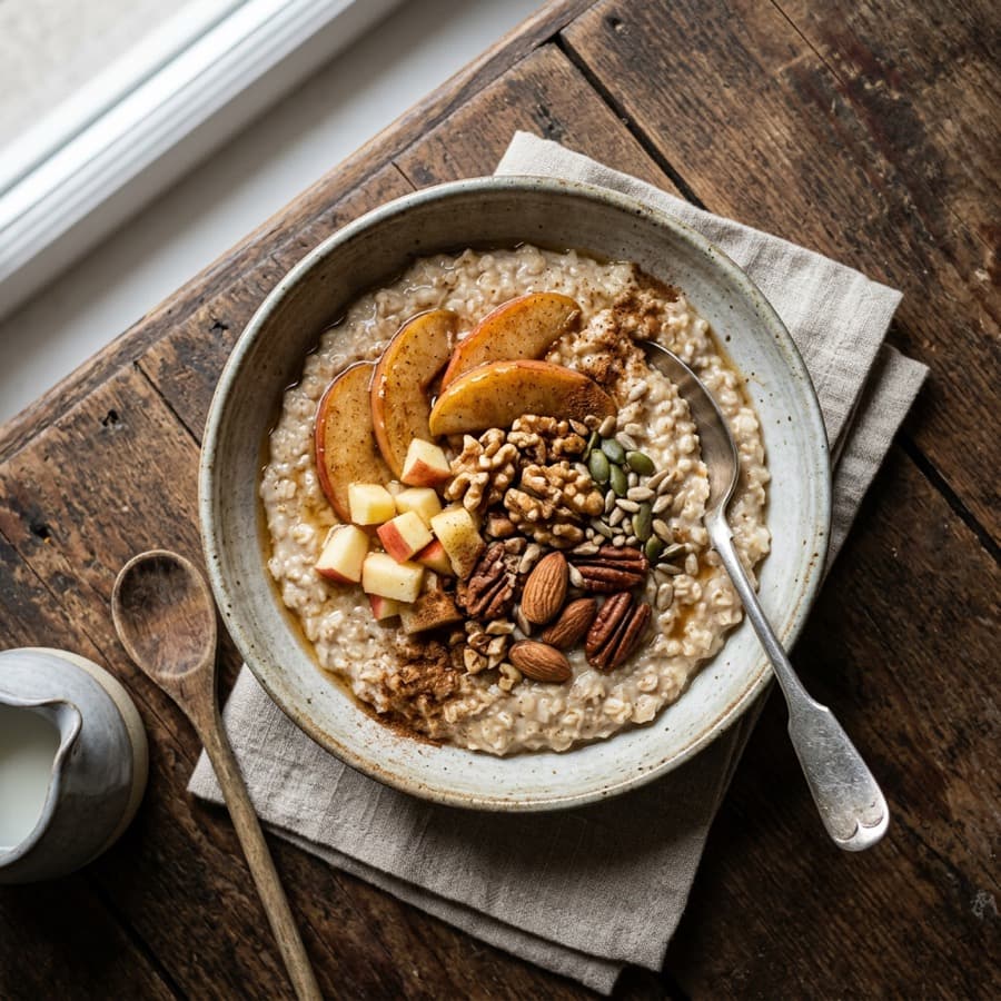Apple and Walnut Oatmeal