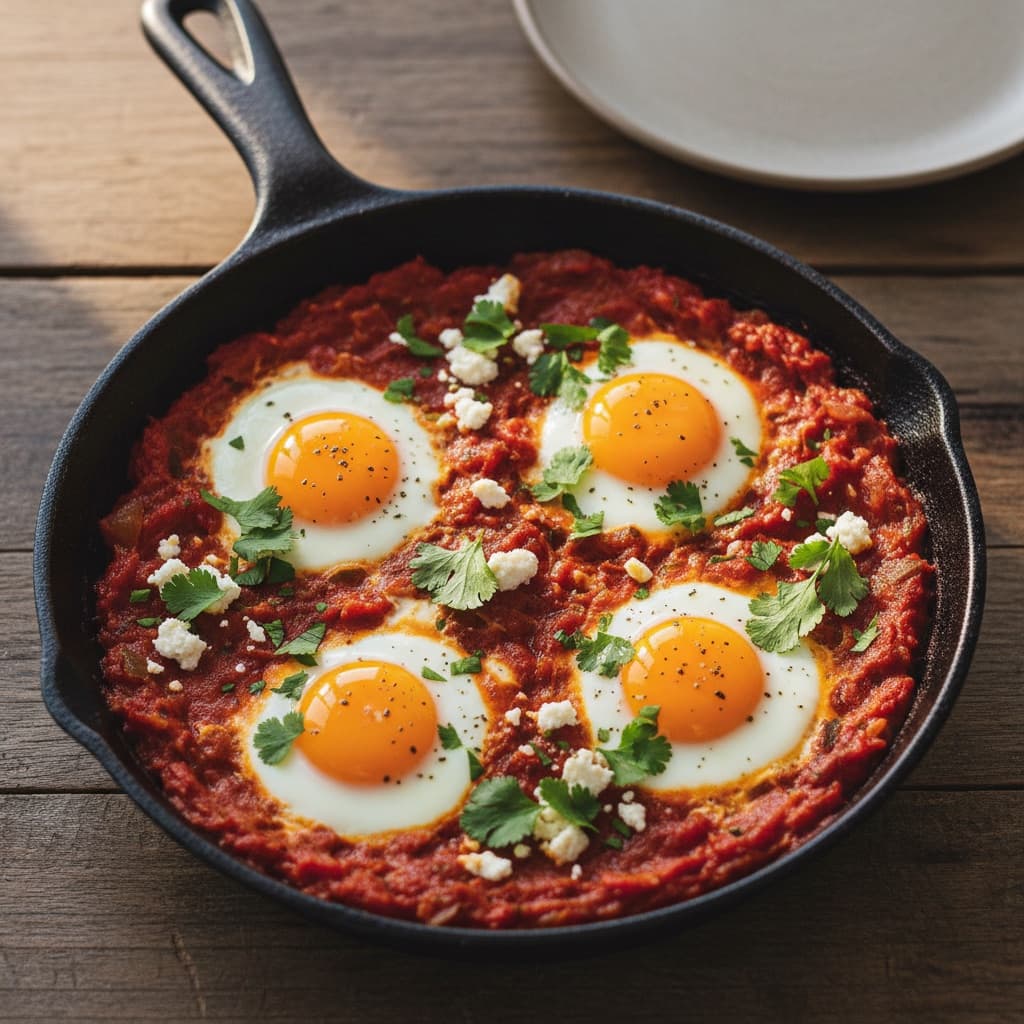 Shakshuka with Eggs in Tomato Sauce